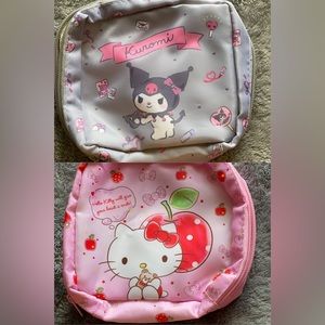 Kuromi and My Melody Pouches